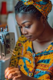 person doing arts and crafts